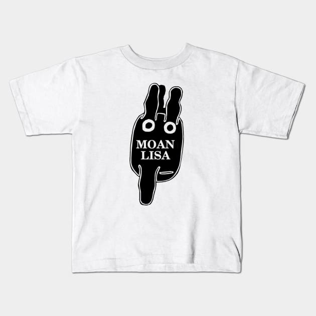 Moan Lisa Bunny Kids T-Shirt by moanlisa